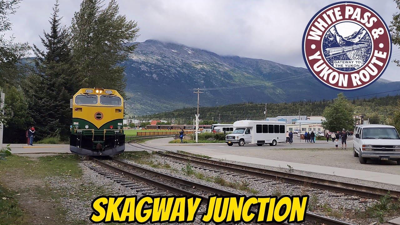 White Pass & Yukon Route Railroad Action at Skwgway Junction FT: DL-535E #104 & Horn Action!