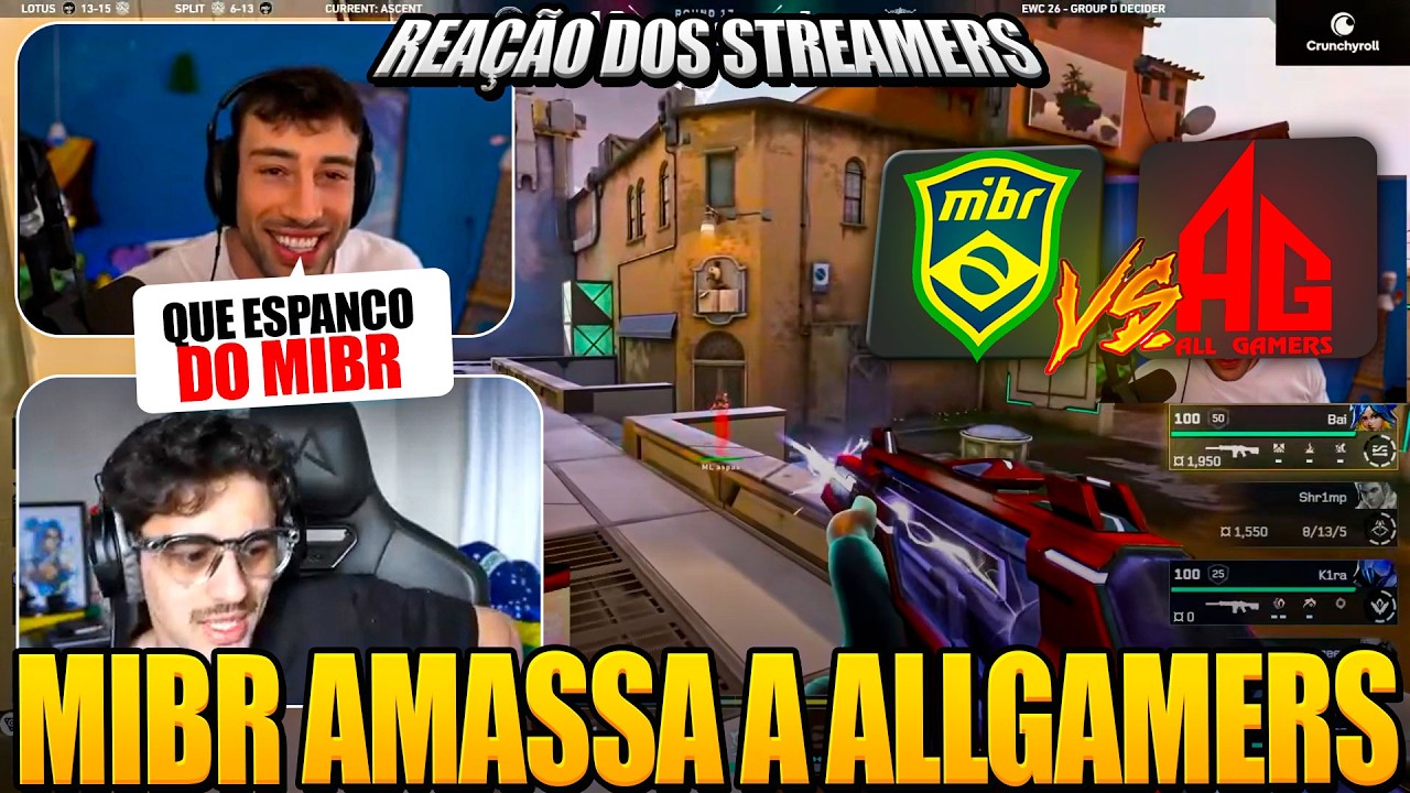 A MIBR ELIMINA A ALLGAMERS E OS STREAMERS FICARAM EM CHOQUE - EWC Melhores Momentos (MD3)