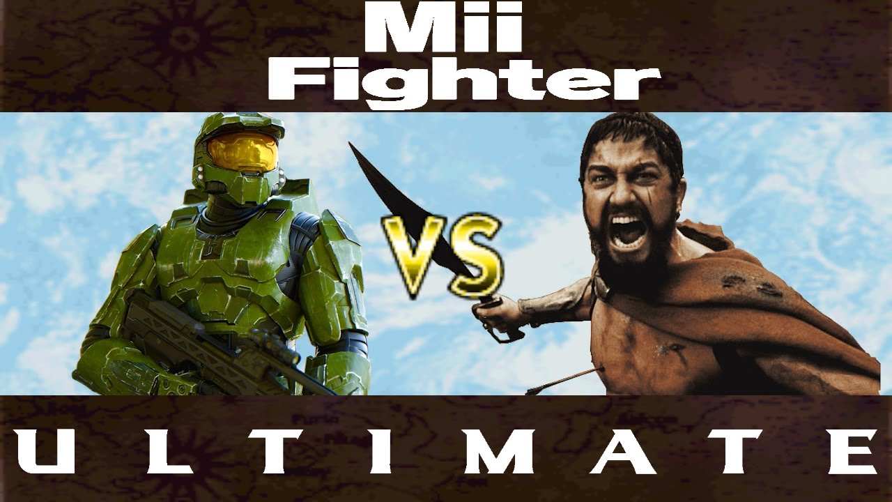 Mii Fighter Ultimate: Master Chief (Halo) vs. Leonidas (300)