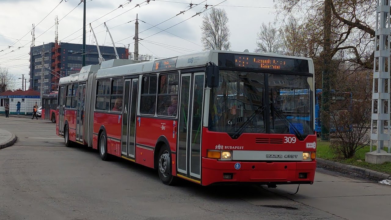 Utazás a budapesti Ikarus 435T nosztalgia trolibusszal az N82A nosztalgia járaton