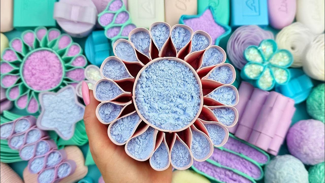 Calming ASMR for Anxiety Relief: Gentle Soap Breaking, Glitter&Foam Crushing, and Relaxing Sounds