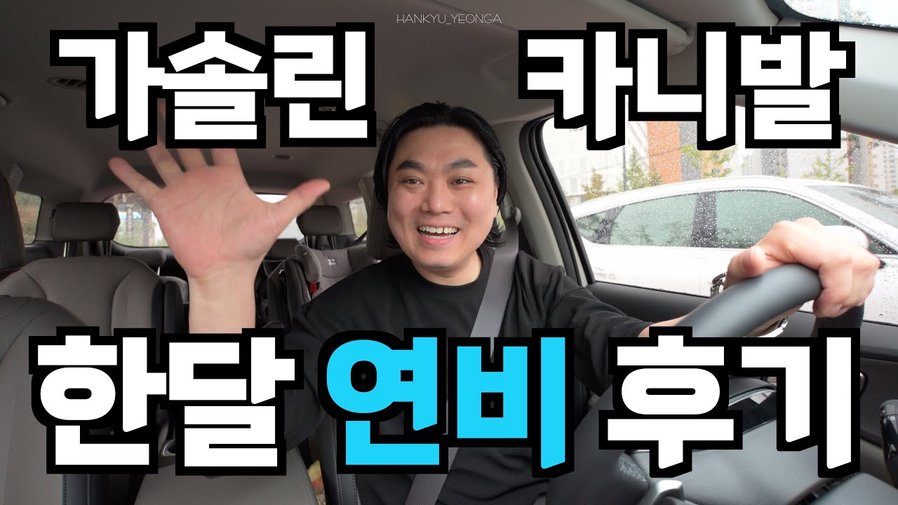 카니발 가솔린 한달 연비는?