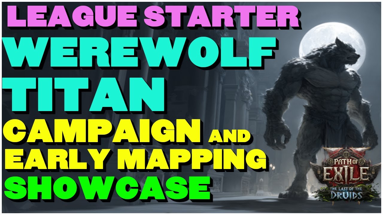 [POE 2 0.4] Cold Werewolf Titan Warrior - Shapeshift Through The Campaign and Maps! League Starter