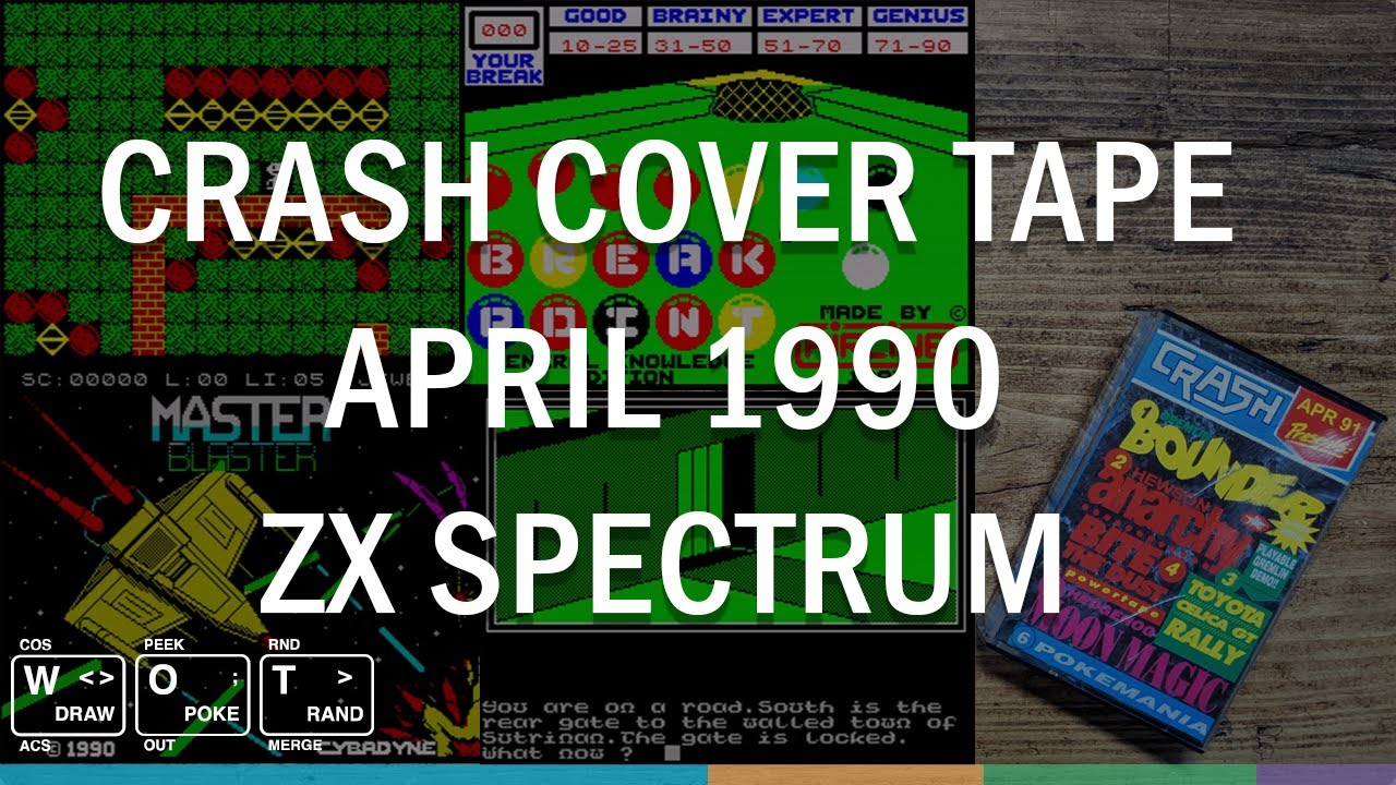 Crash Cover Tape April 1990 - ZX Spectrum