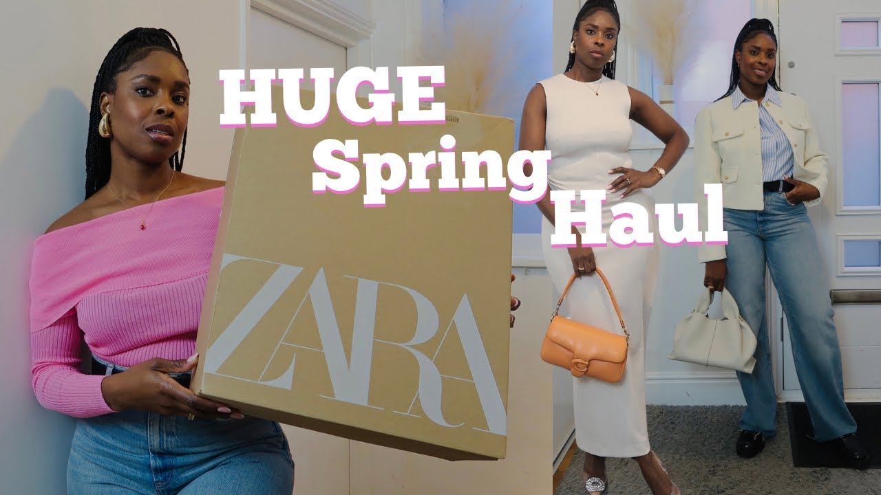 HUGE ZARA HAULl ZARA SPRING TRY ON HAUL - Natasha_Stylez