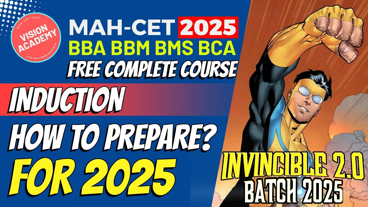 How to prepare for MAH CET 2025 for BBA BBM BMS BCA 🔥 Day 1 Induction - Invincible 2.0 FREE COURSE 🚀