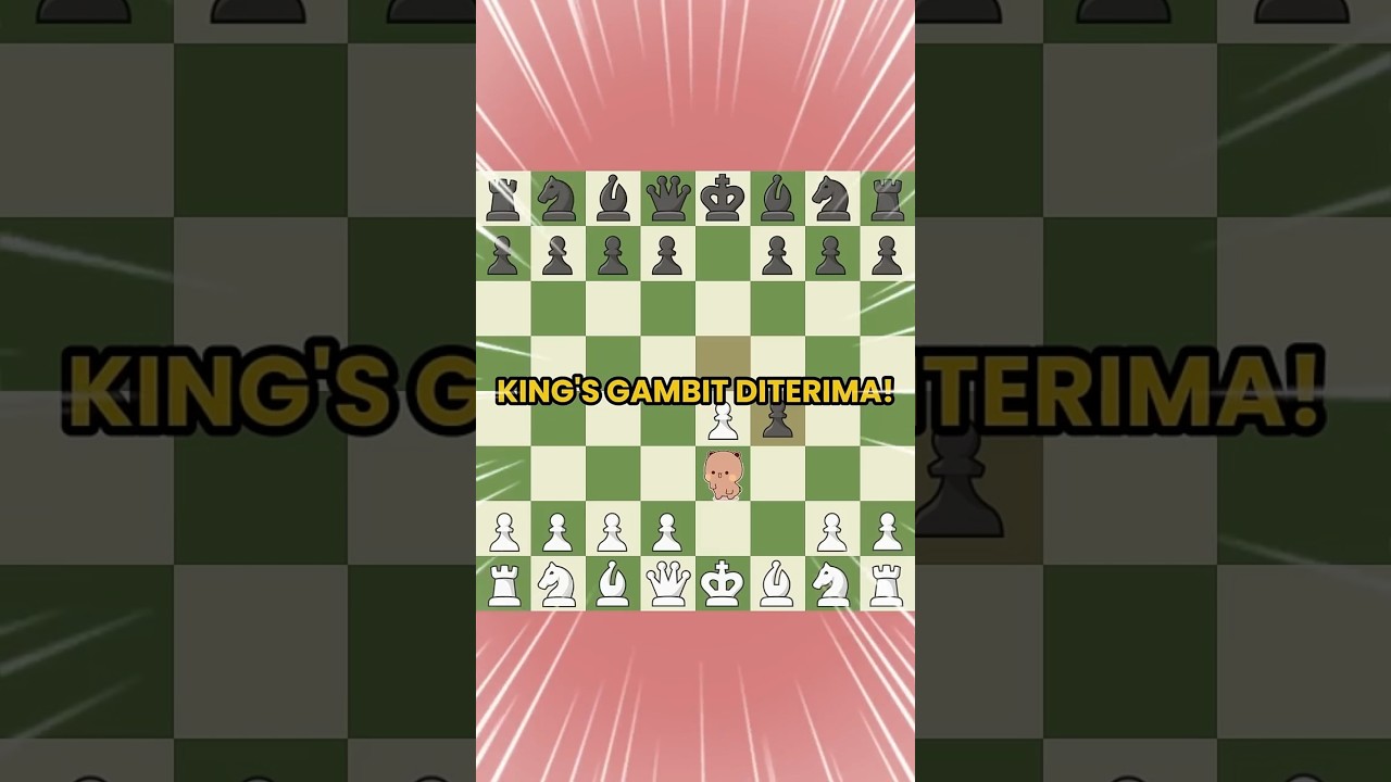 King's Gambit Diterima  #chess #langkahpembukaancatur #chessgame #caturterbaru #chesscom