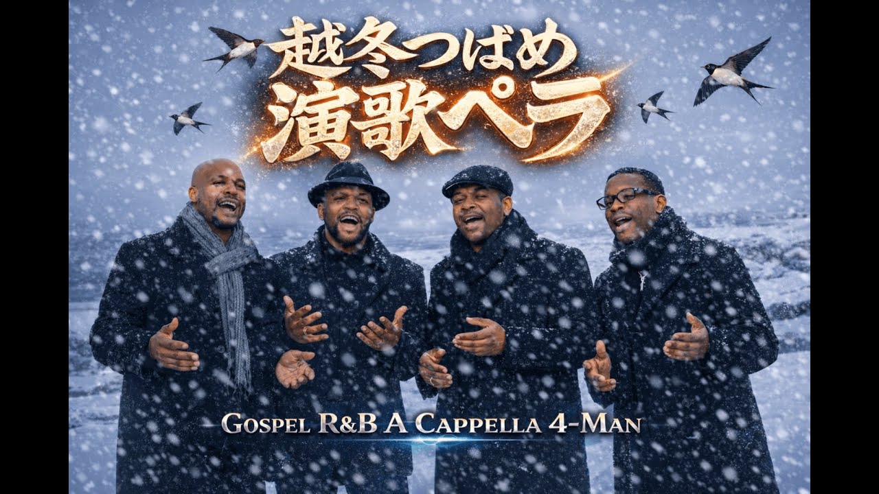 森昌子「越冬つばめ」Gospel R&B A Cappella remix (4 Man)