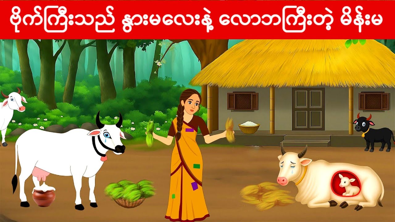 ဗိုက်ကြီးသည် နွားမလေးနဲ့ လောဘကြီးတဲ့ မိန်းမ