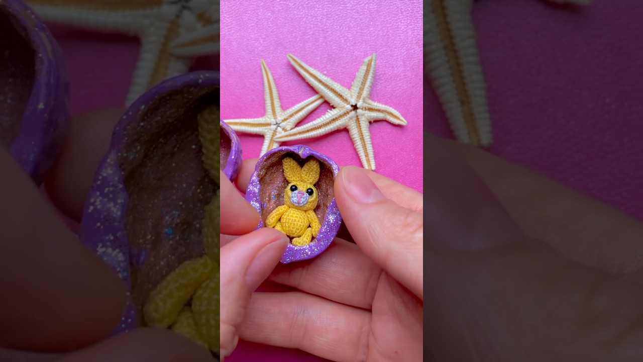 Mini rabbit🐰#microcrochet #crochetrabbit #amigurumirabbit #rabbit