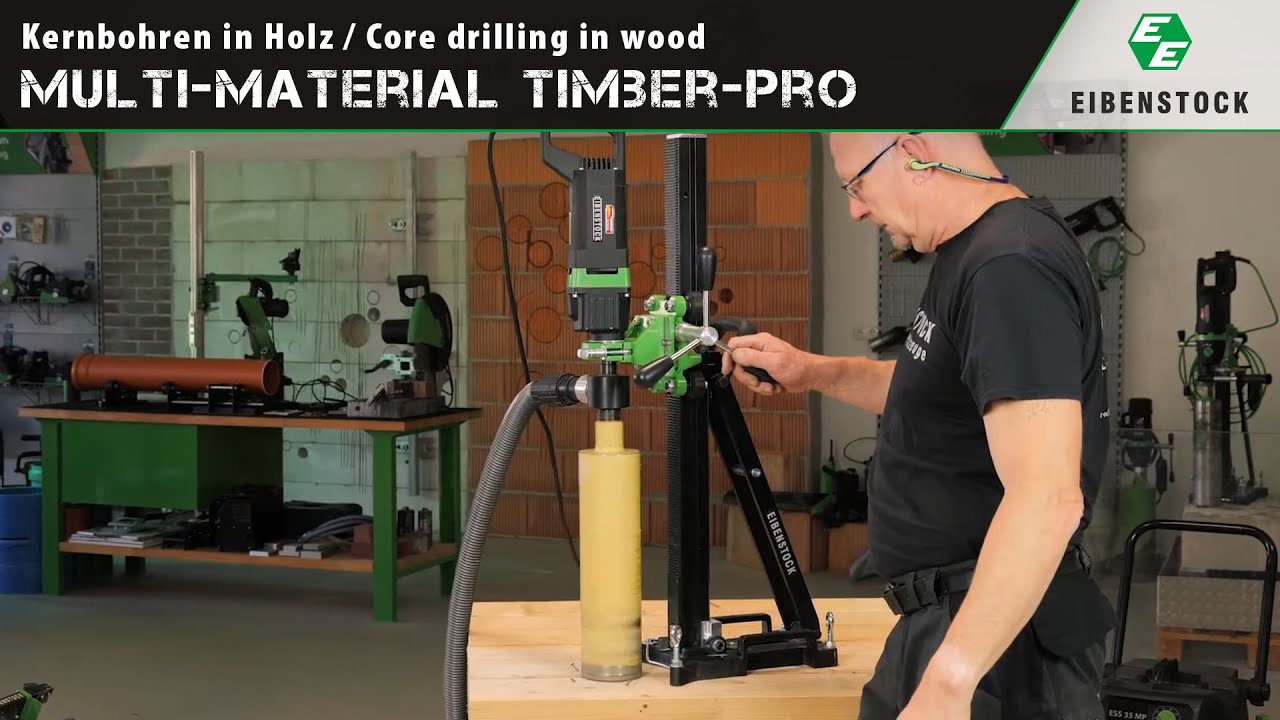 Kernbohren in Holz / Core drilling in wood
