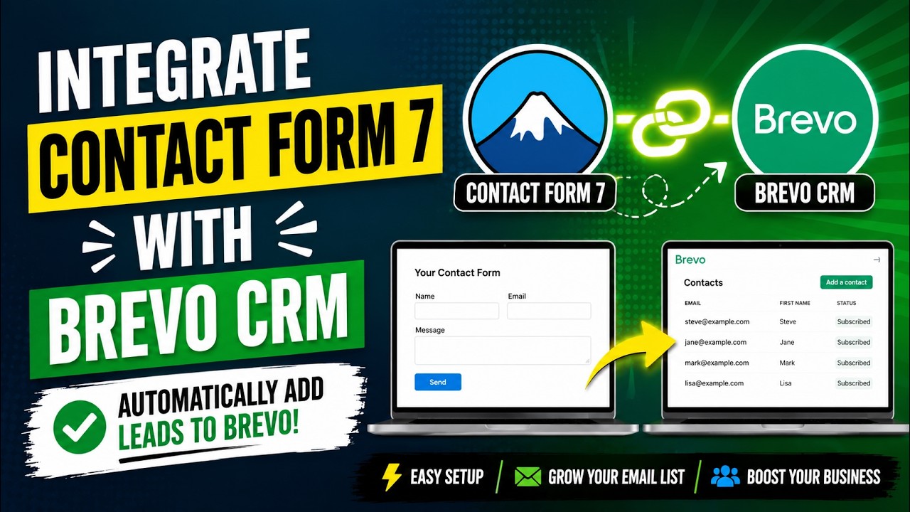Как интегрировать плагин Contact Form 7 для WordPress с Brevo CRM? 🔌📧