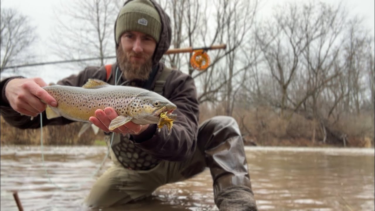 Trout Spey for Great Lakes Brown Trout | My First Time.