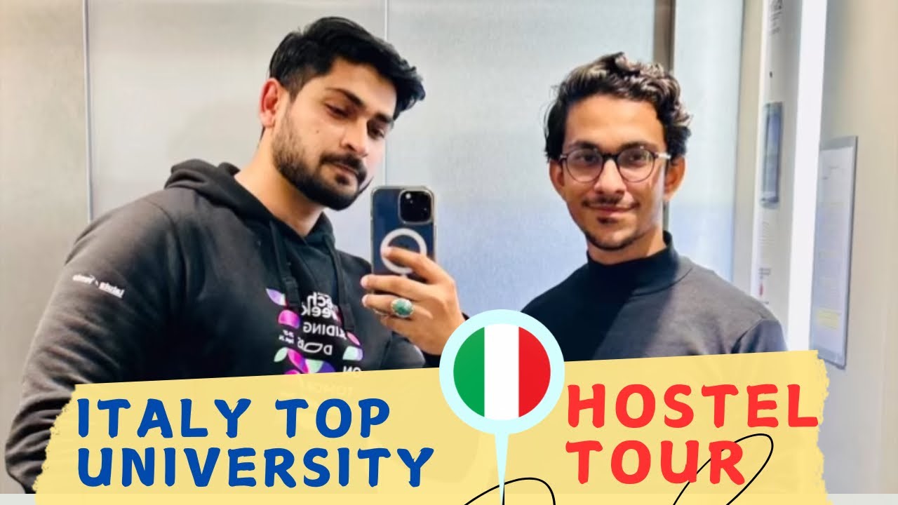 Italy’s TOP University Hostel Tour in Milan | POLIMI | Study in Italy on Scholarship | Rahat Khan