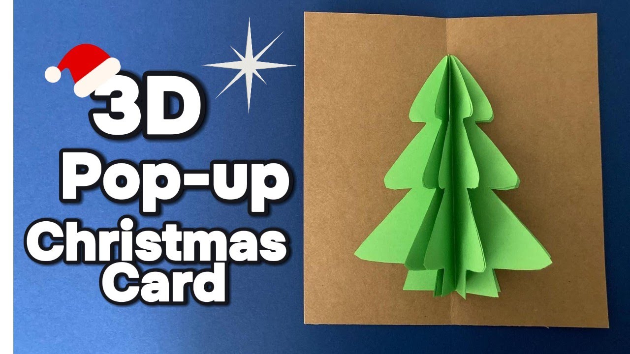 🎄 DIY 3D POP-UP Kerstkaart Kerstboom | Christmas Tree Card | Pop-Up Weihnachtskarte Basteln