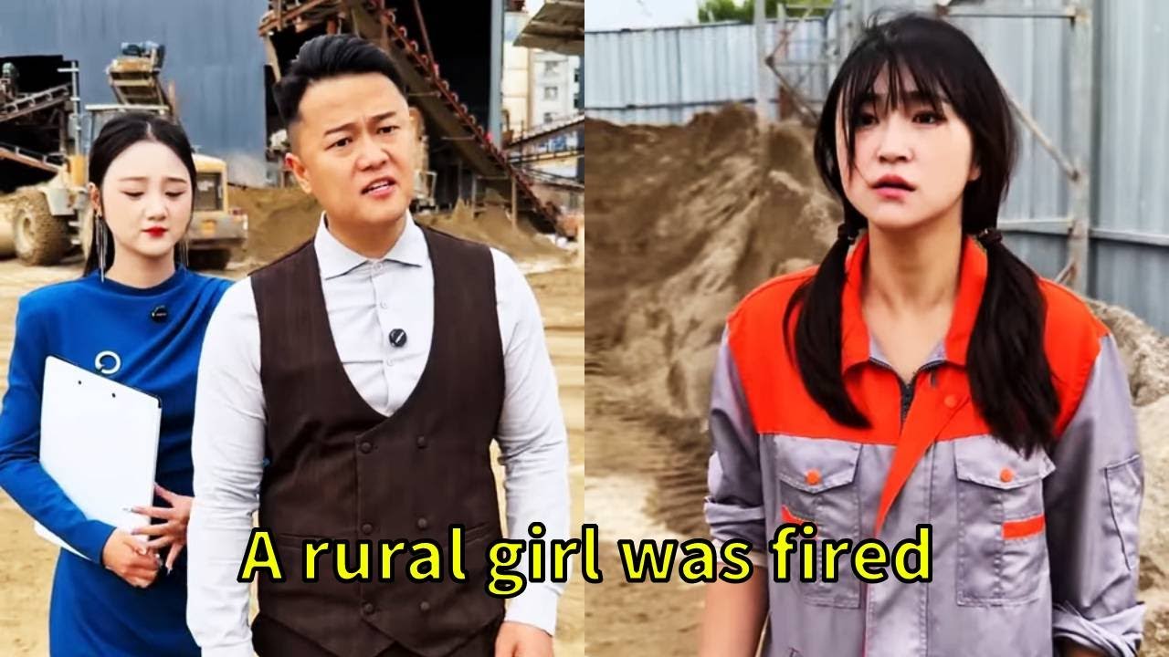 A rural girl was fired from her job at a construction site by her boss!