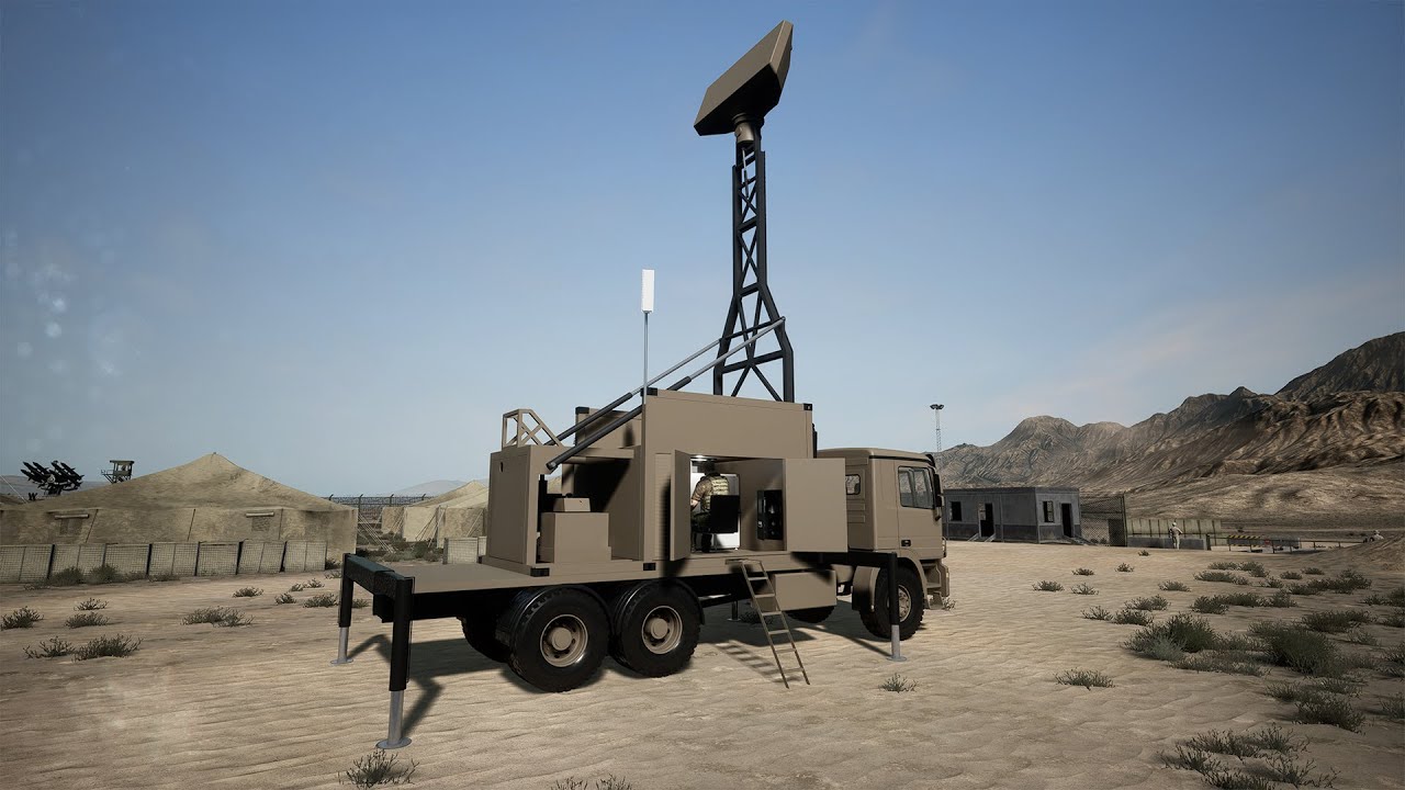 Ground-Based Surveillance and Target Acquisition Radar CGI Animation Video