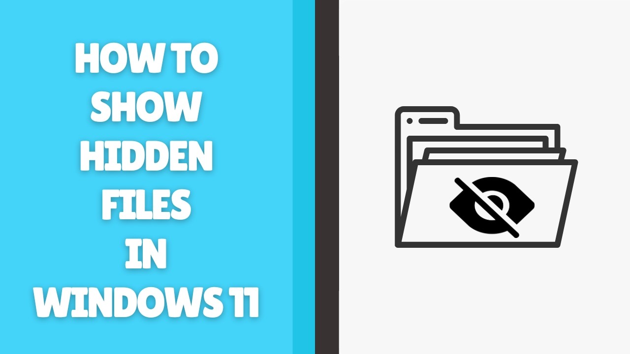 How to Show Hidden Files in Windows 11