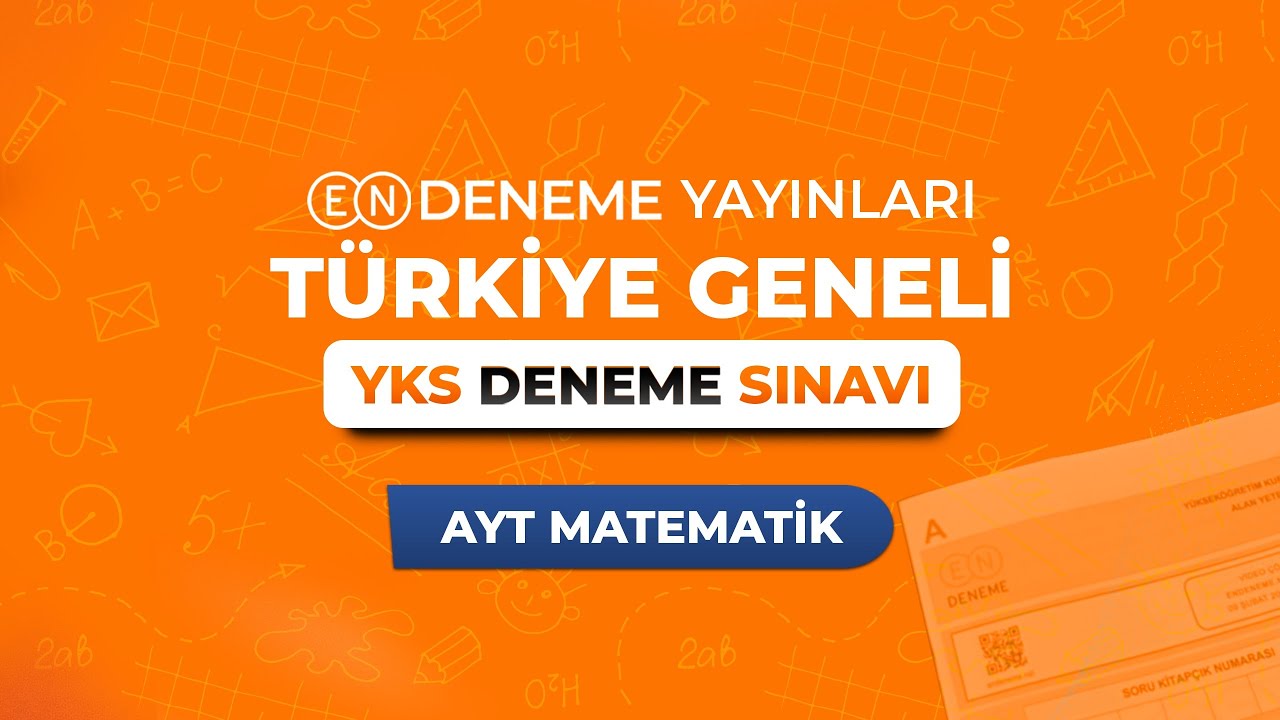 EnDeneme Yayınları Türkiye Geneli AYT Matematik Deneme Sınavı Şubat 2026