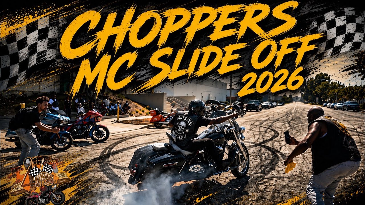Мы перекрыли улицу для ежегодного заезда Harley от Choppers MC + серьезная авария