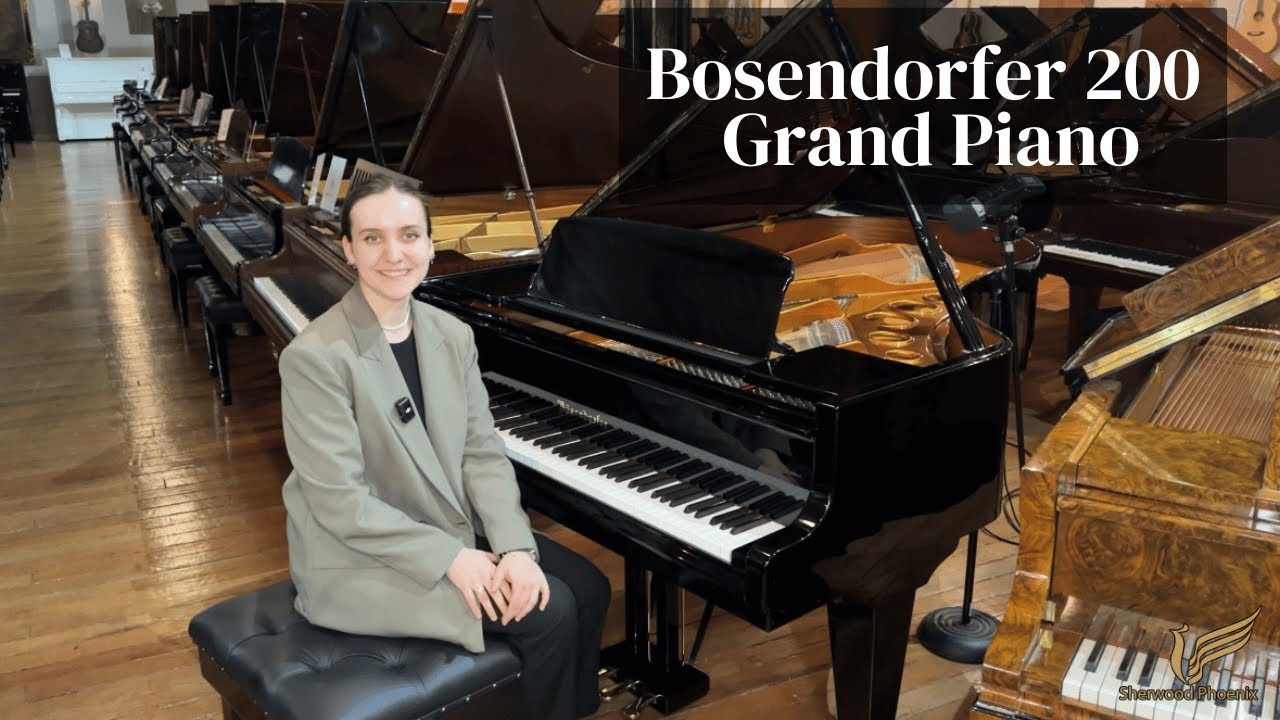Рояль Bosendorfer 200 (ок. 1990 г.) из чёрного полиэстера | Обзор и демонстрация | Sherwood Phoenix