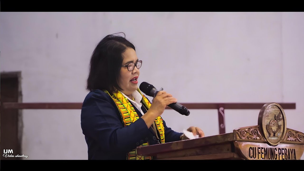 Video-05 (Kt Sambutan Ibu Estela Maris)👉Rapat anggota tahunan CU Femung pebaya XXIV  Desa Gunawan