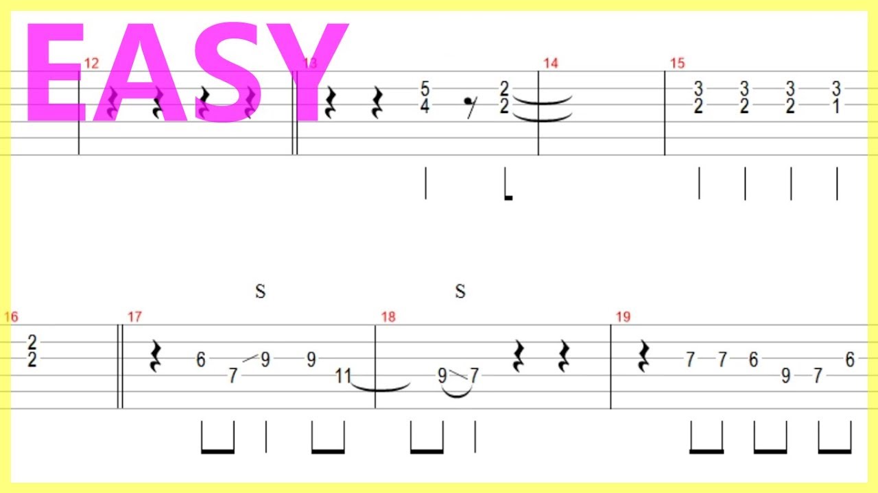 Eric Clapton - Tears In Heaven Guitar Solo Tab+BackingTrack