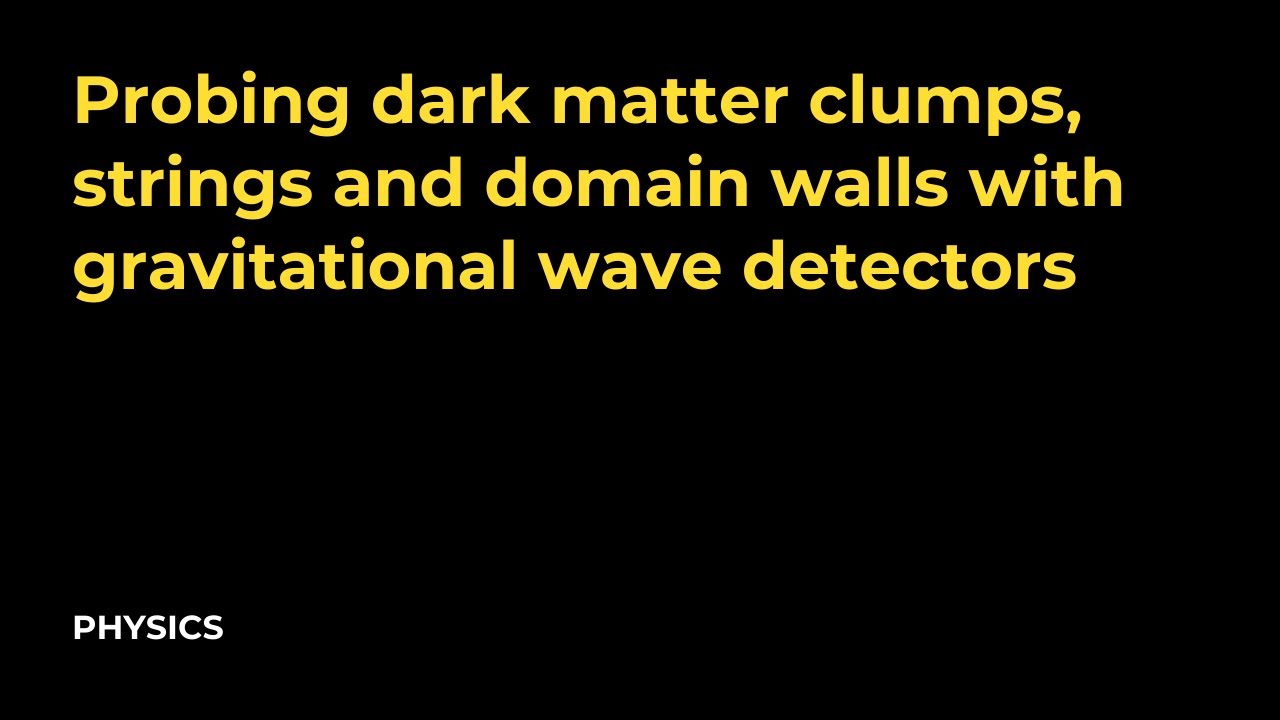 Probing dark matter clumps, strings and domain walls with gravitational wave detectors