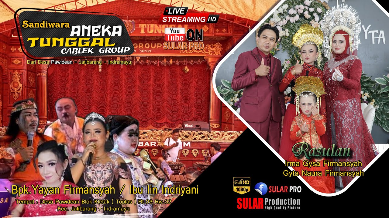 LIVE ANEKA TUNGGAL CABLEK GROUP EDISI SIANG SHOW DESA PAWIDEAN 26 OKTOBER 2023