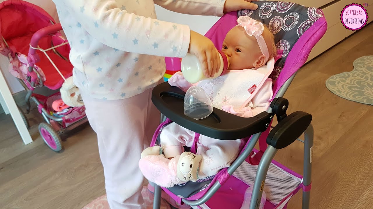 Clàudia cuida de Lindea - Muñeca reborn cuidados del bebé con juguetes