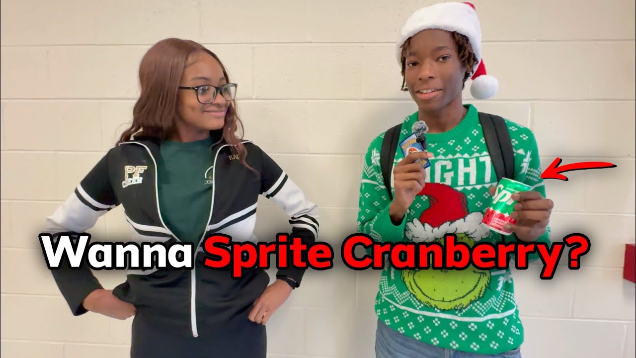 Asking High Schoolers to Try Sprite Cranberry