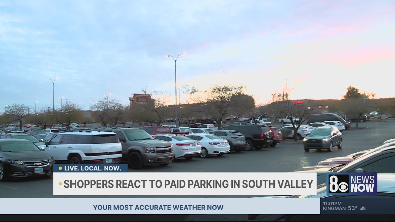 Las Vegas shoppers react to charge for premium parking spots at South Valley outlet mall