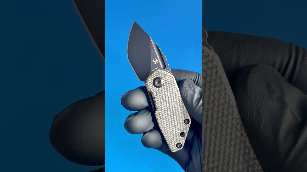 EDC Flipper Knife: KANSEPT RIO Black Micarta Handle M390 Blade#edc #edcknife
