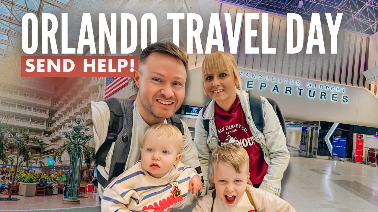 День путешествия по миру Диснея ✈️🇺🇸 Уже хаос?! Летим в Орландо с детьми | Серия видеоблогов о Ди...