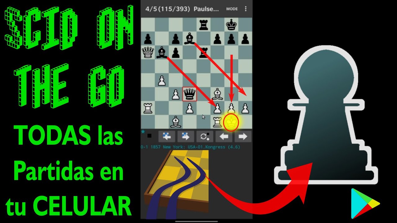 SCID on the go, Uno de los mejores programas para entrenar ajedrez en el celular, Android