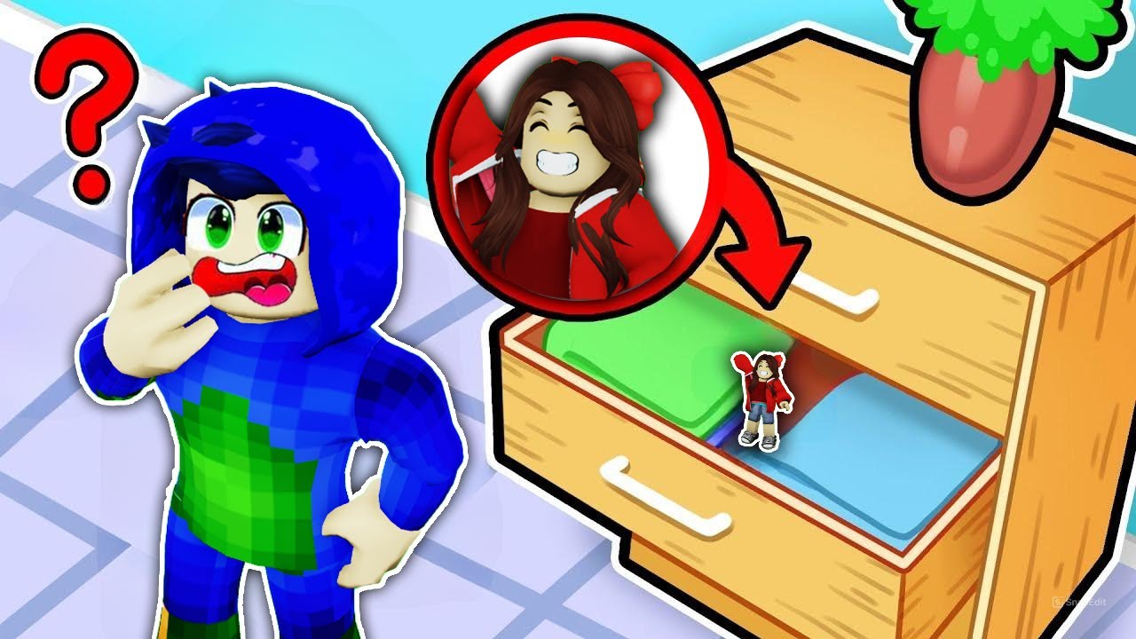 HIDE & SEEK in Roblox but we are TINY 😂