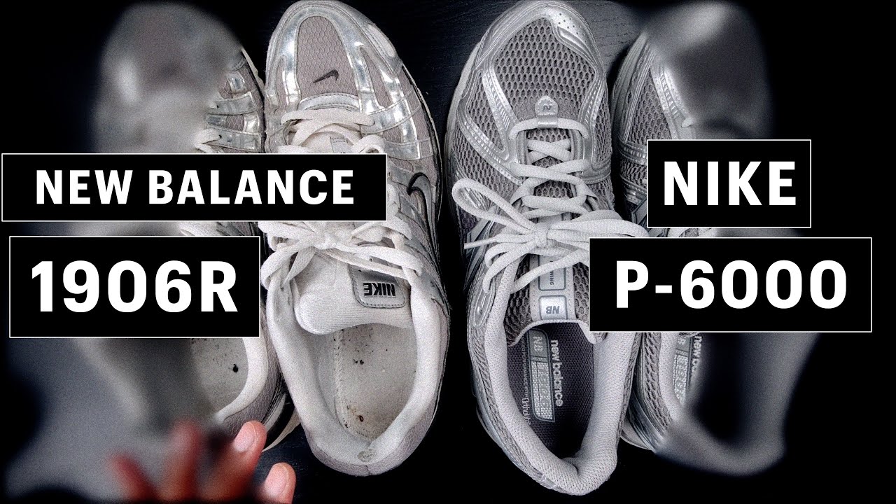 Nike P-6000 против New Balance 1906r ⎮Серебристый цвет