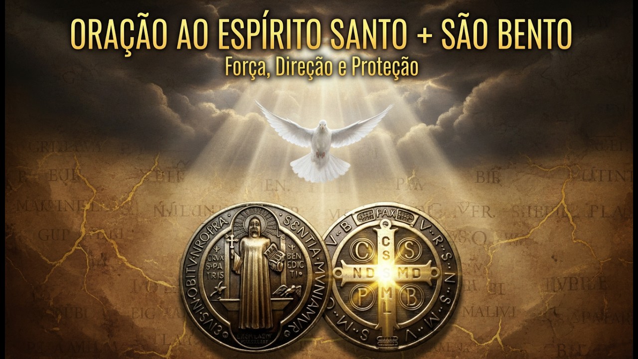 🕊️ ORAÇÃO AO ESPÍRITO SANTO + SÃO BENTO | Força, Direção e Proteção