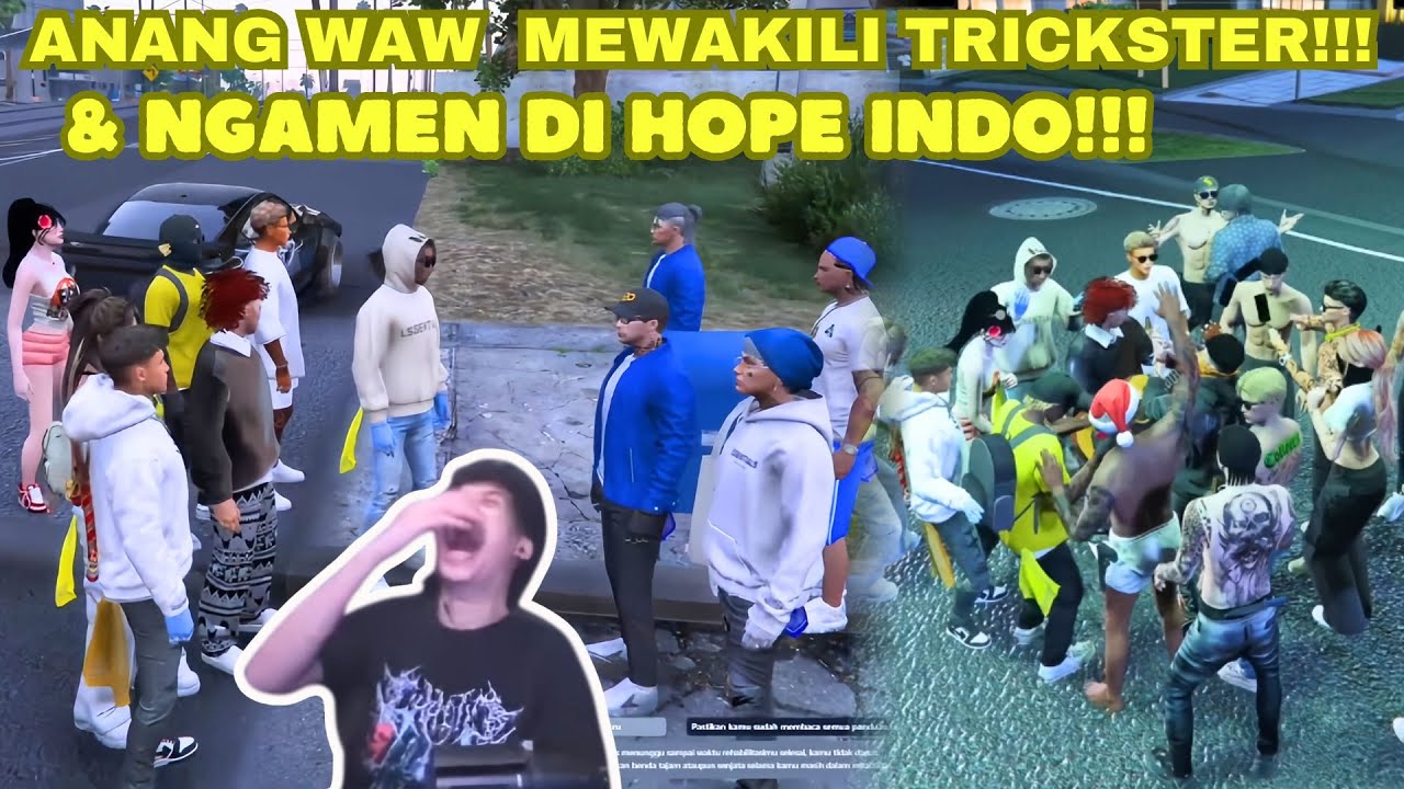 KESERUAN ANANG WAW DI HOPE INDONESIA !! DARI NGAMEN SAMPAI DIALOG MEWAKILI TRICKSTER !! #trending
