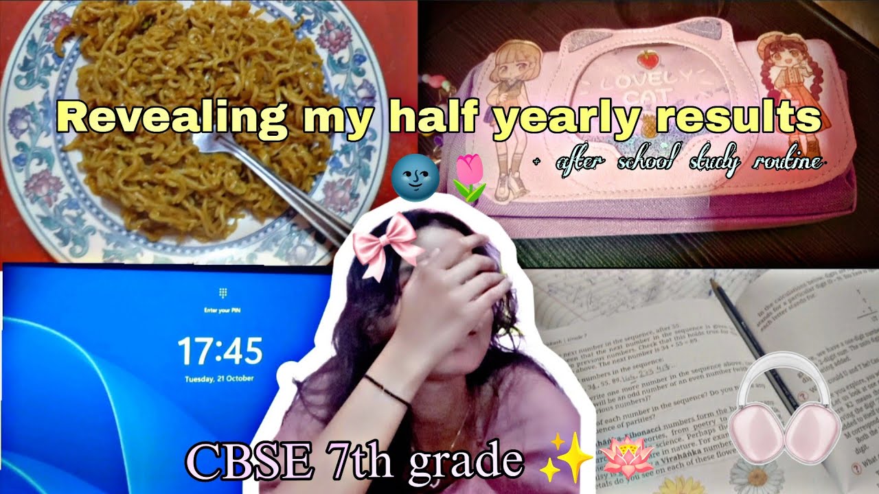 Revealing my half yearly results 🌚🌷 with proof | CBSE 7th grader|Prachi day vibes||