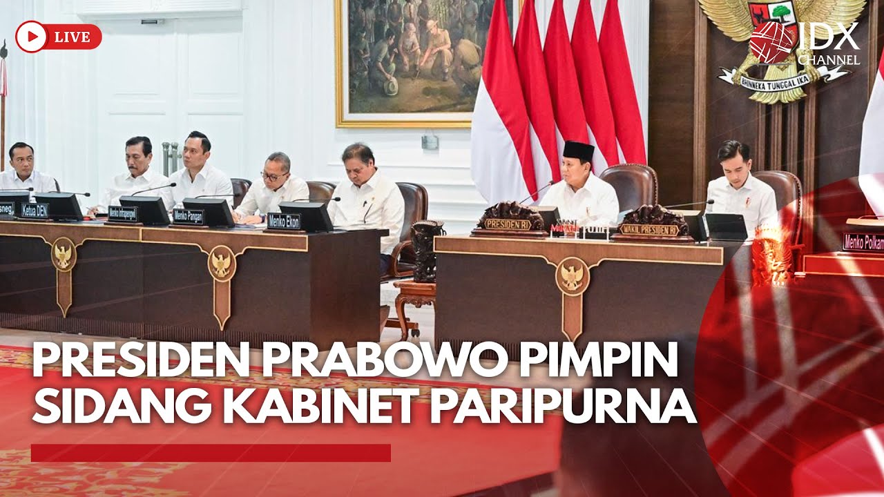 🔴 LIVE - Presiden Prabowo Pimpin Sidang Kabinet Paripurna | BREAKING NEWS