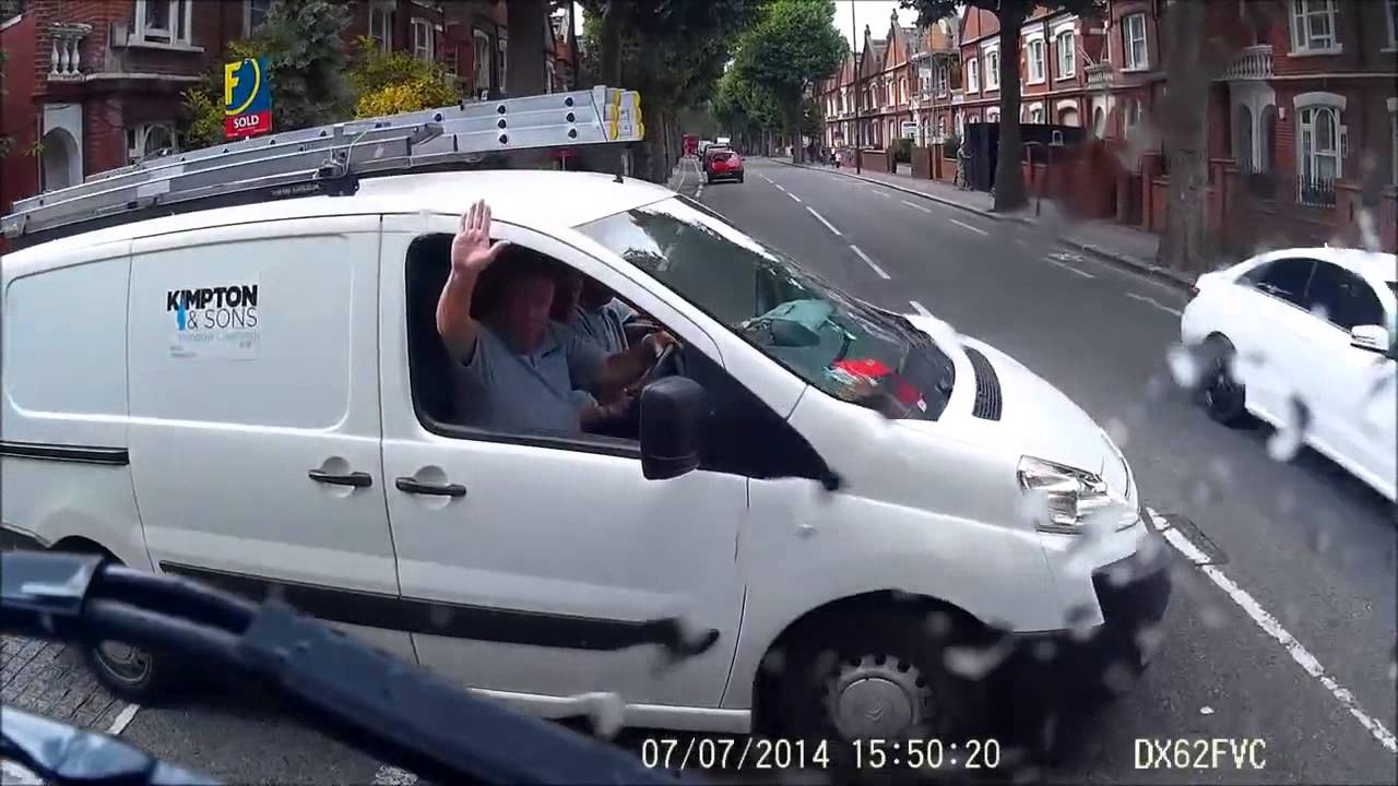 Van Driver Pulls Out On HGV Dash Cam UK
