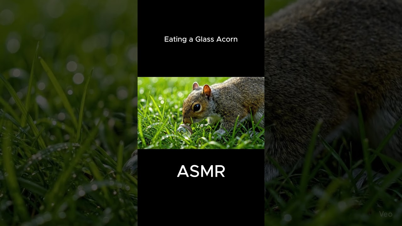 ASMR: Eating a Glass Acorn 💎🔊