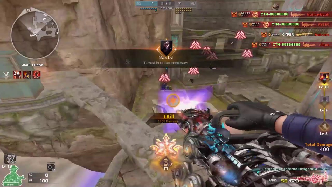 Crossfire West : Luyện skill hero kỵ sĩ chế độ nano