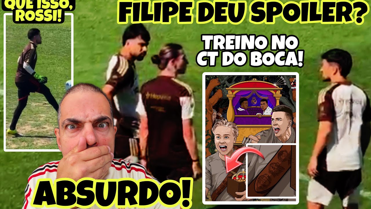 OLHA O QUE ACONTECEU NO TREINO DO MENGÃO LÁ NO CT DO BOCA! FILIPE DEU SPOILER! REVELAÇÃO ABSURDA!