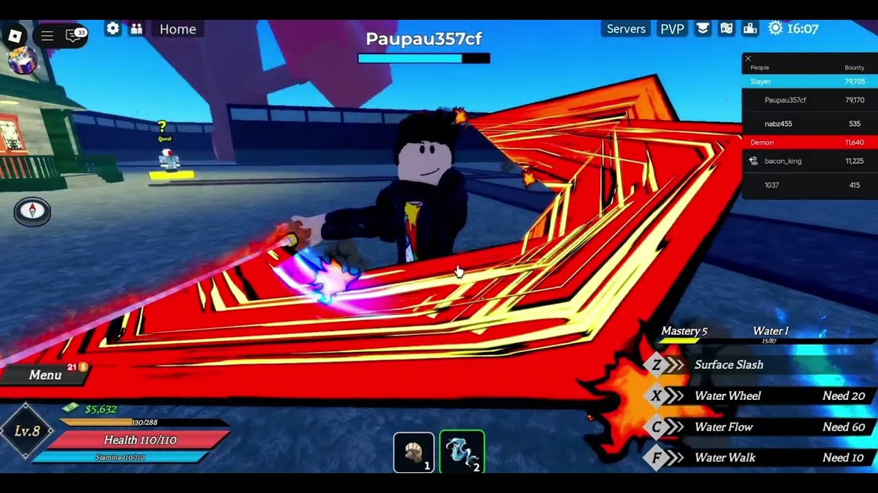 Exploring the Map in Roblox Demons Slayer Game PART:02