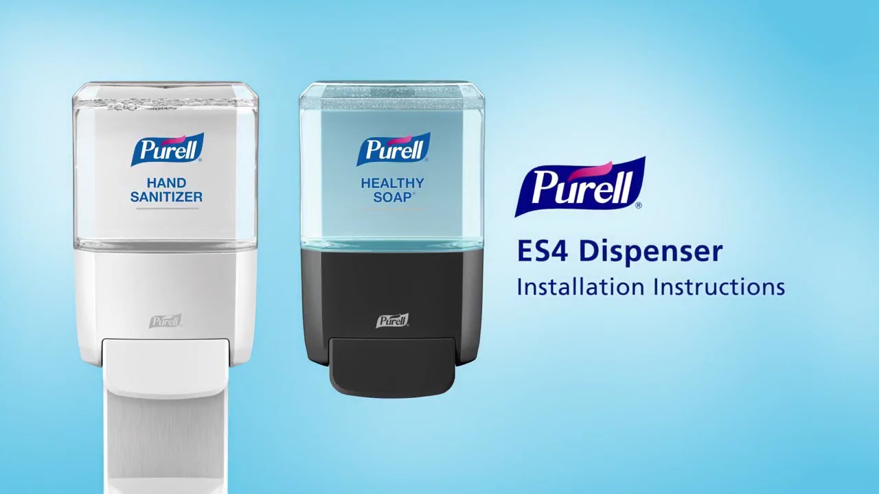 PURELL® ES4 Push-Style Dispenser Installation Instructions
