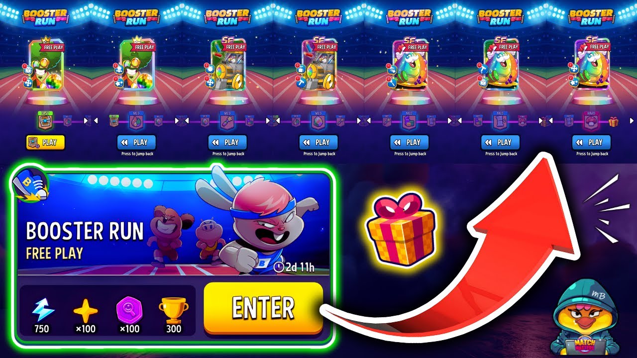 BOOSTER RUN: PLAY FOR FREE & GET NICE GIFTS 🔥 MATCH MASTERS