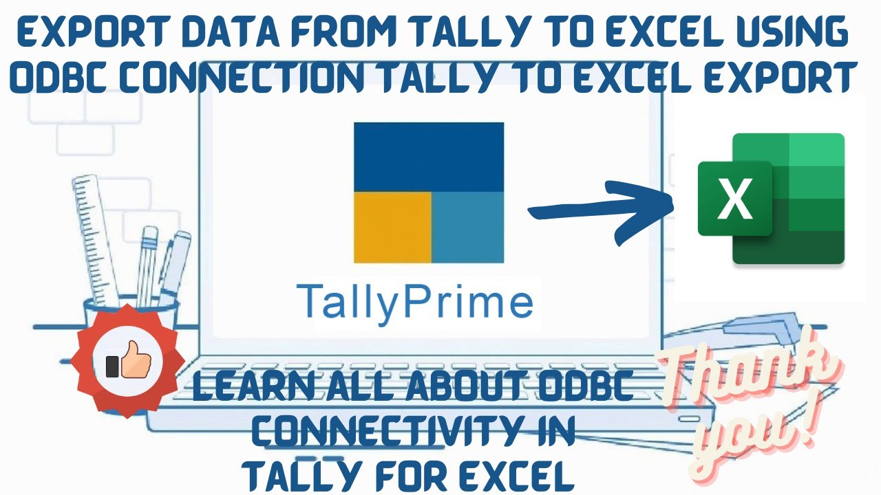 How to Export Data from Tally to Excel using ODBC Connection lTally To Excel Export&Power Query Code