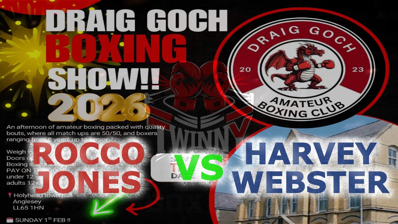 Rocco Jones V Harvey Webster - Draig Goch A.B.C Presents an Afternoon of Boxing - 01.02.26